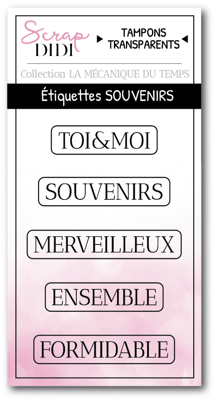 Planche clears A8 Etiquettes SOUVENIRS