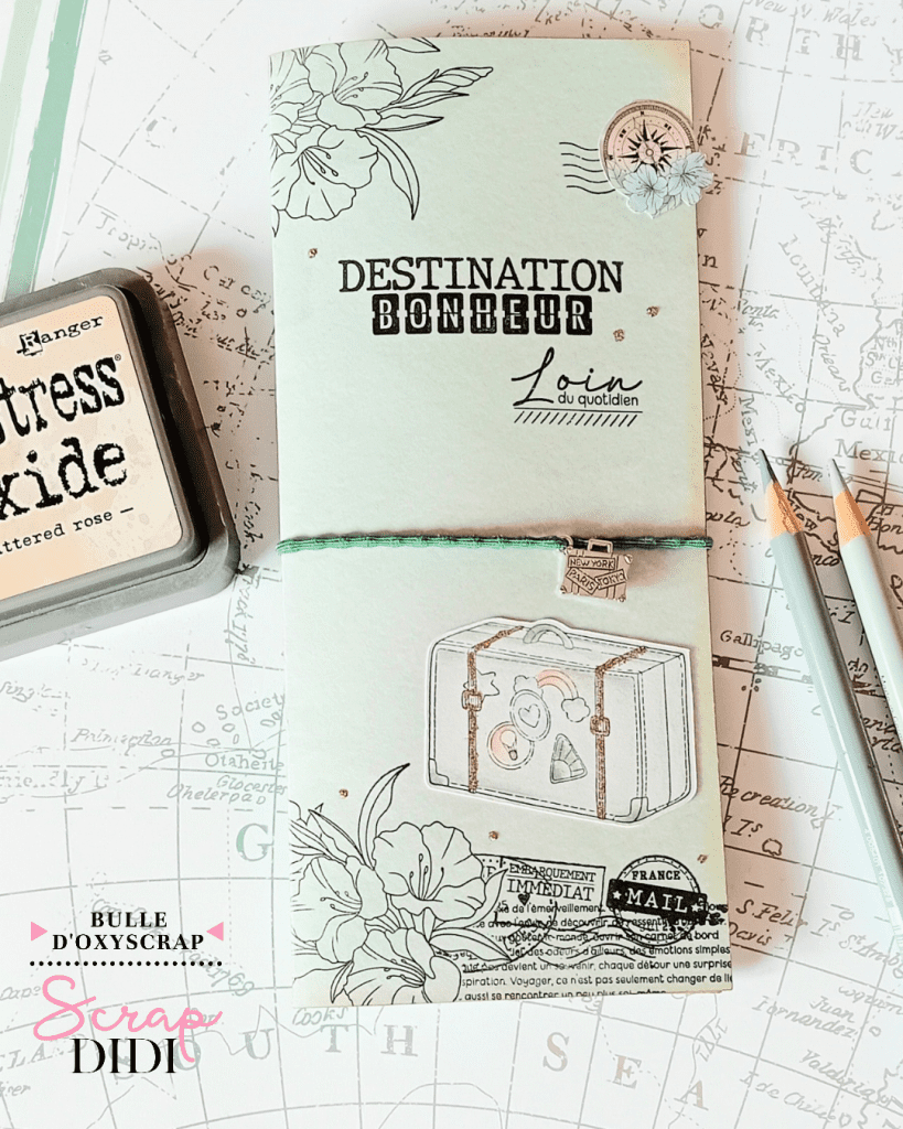 Pochette de scrapbooking de voyage « Destination Bonheur »