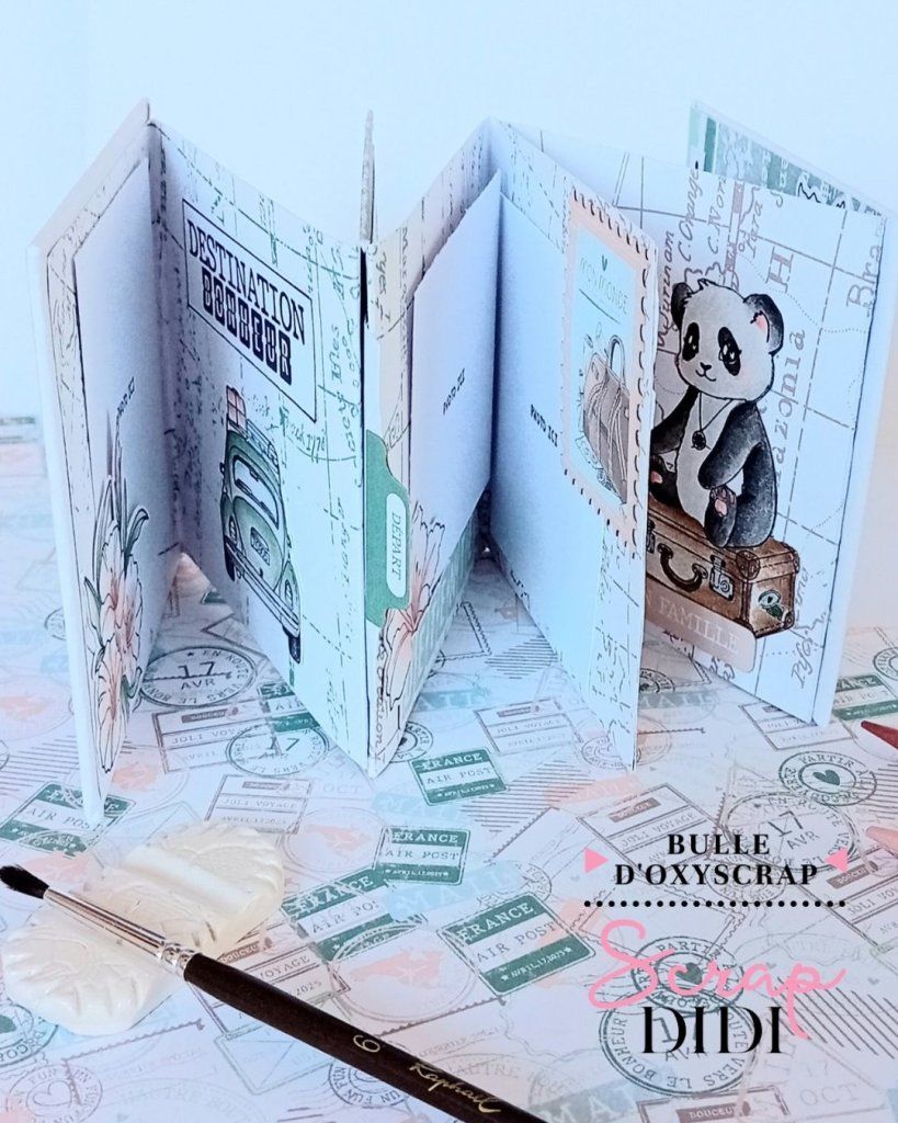 Mini album de Scrapbooking “Sur la route des vacances”