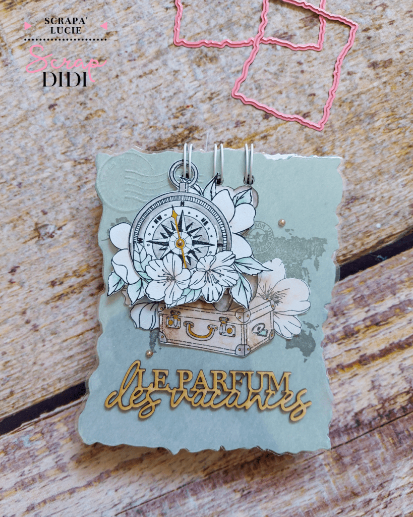 Mini album scrapbooking été