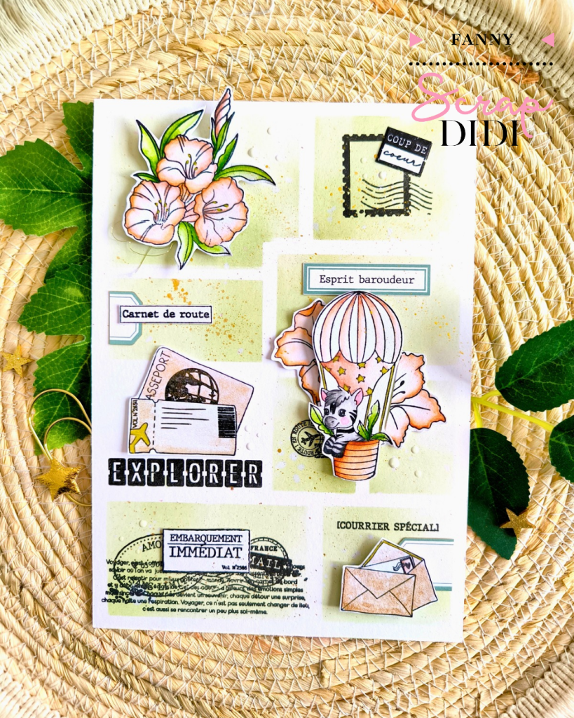 Moodboard voyage en scrapbooking