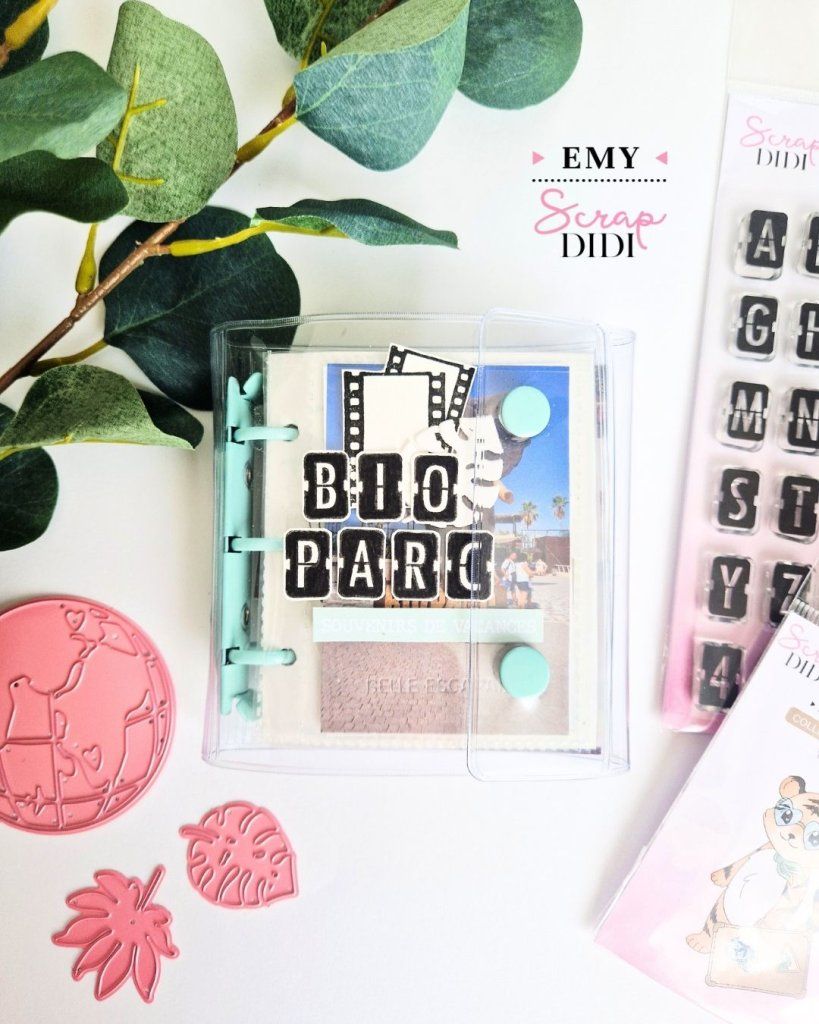 Mini album Bioparc en scrapbooking