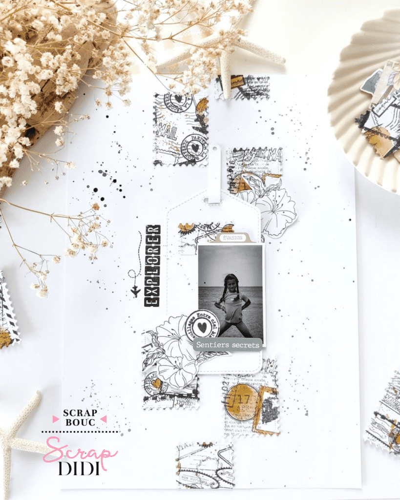 Page scrapbooking "Explorer"
