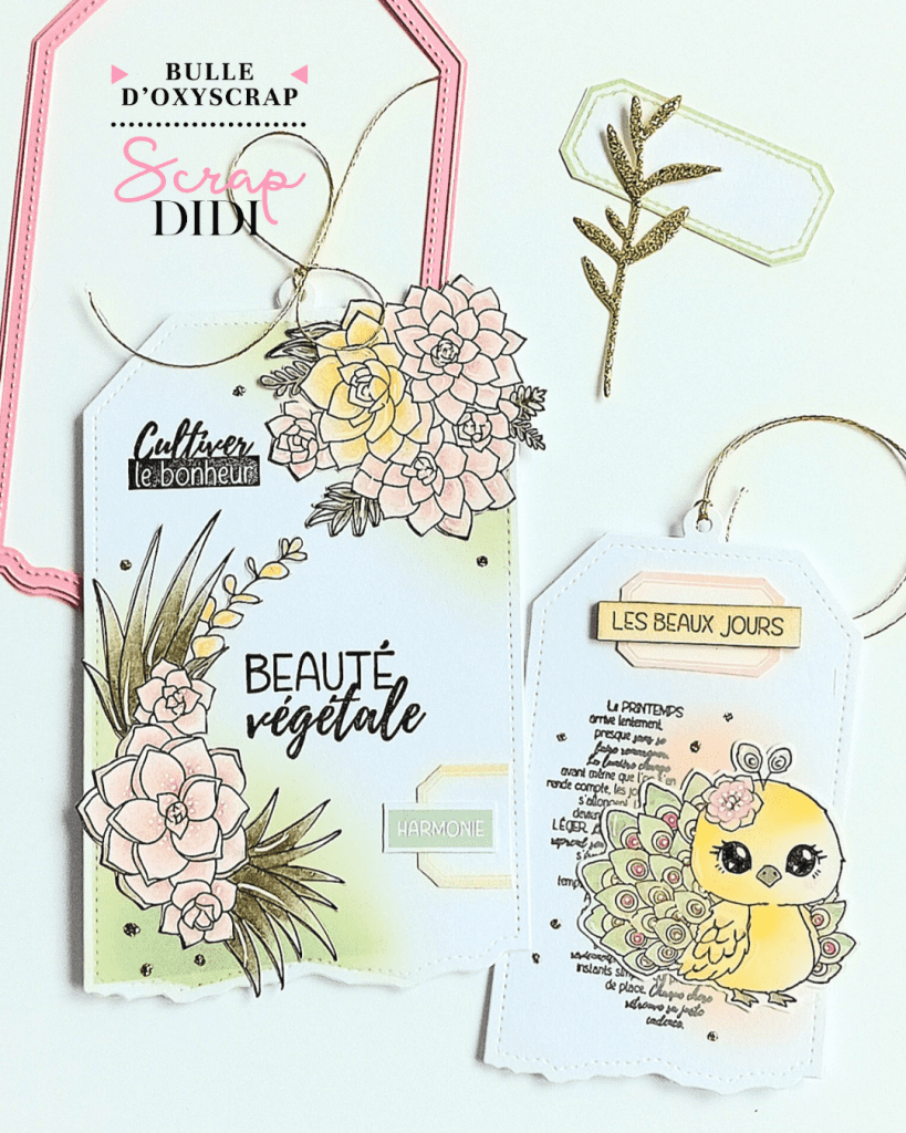 Duo de tags printaniers