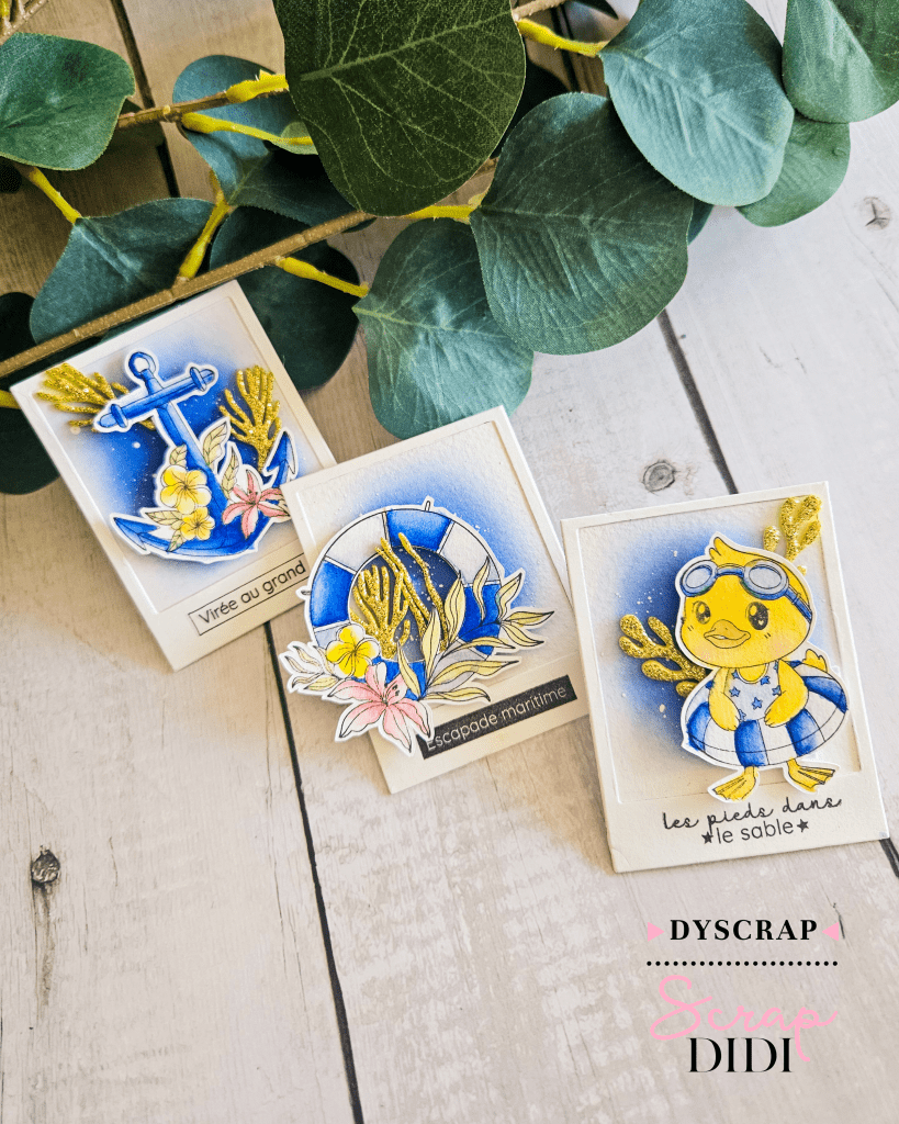 Trio de polaroïds marins – ScrapDidi Box Juillet-Août