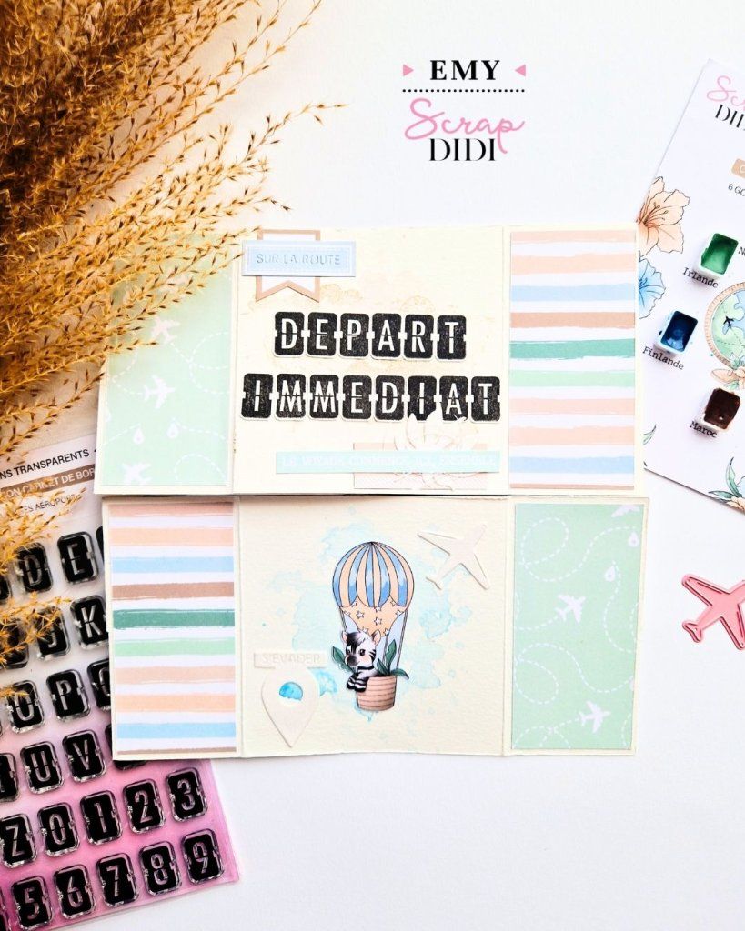 Carte infinie en scrapbooking