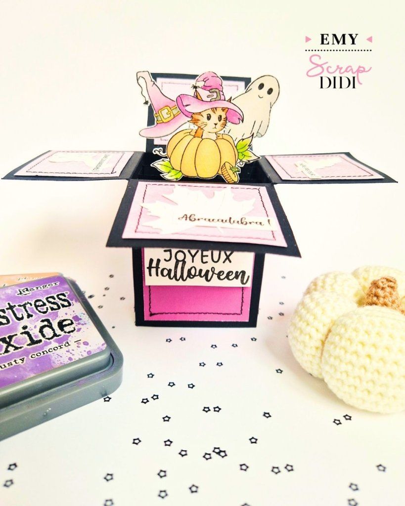 Carte pop up Scrapbooking - Halloween