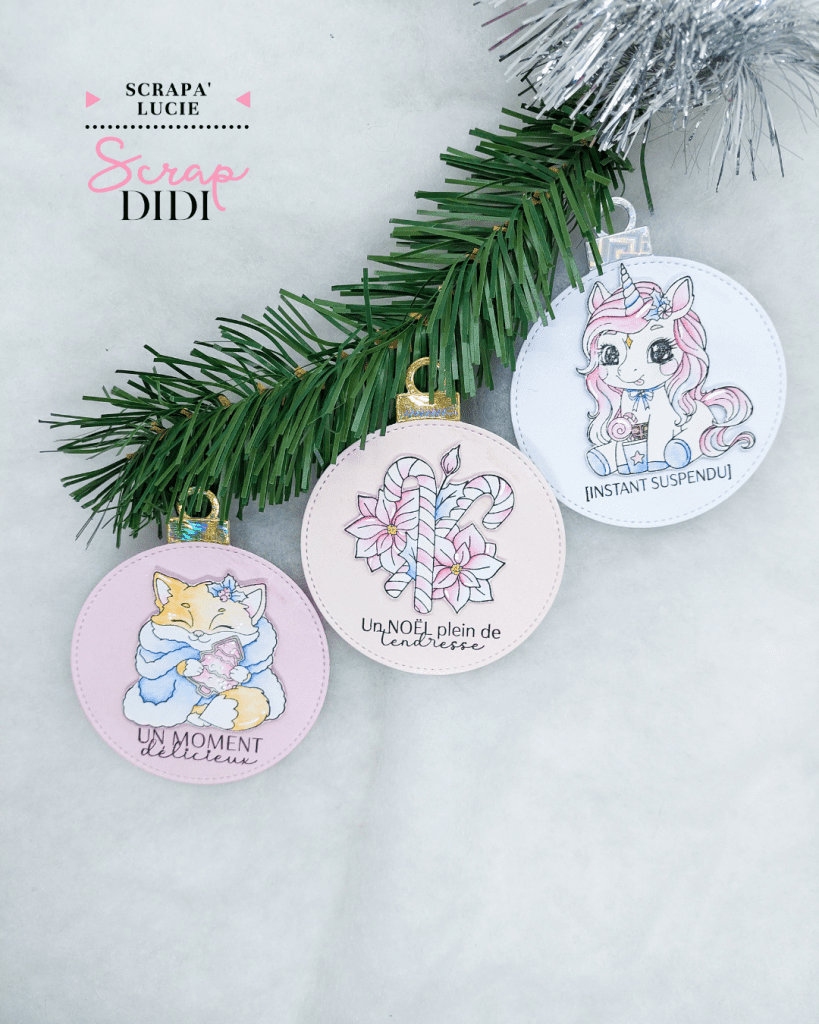 Boules de Noël : créations scrapbooking lumineuses et colorées