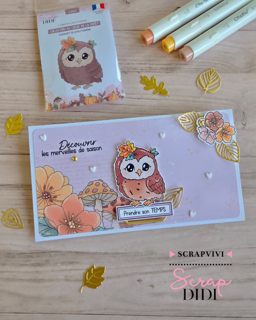Carte - Chouette d'Automne | Carterie automnale