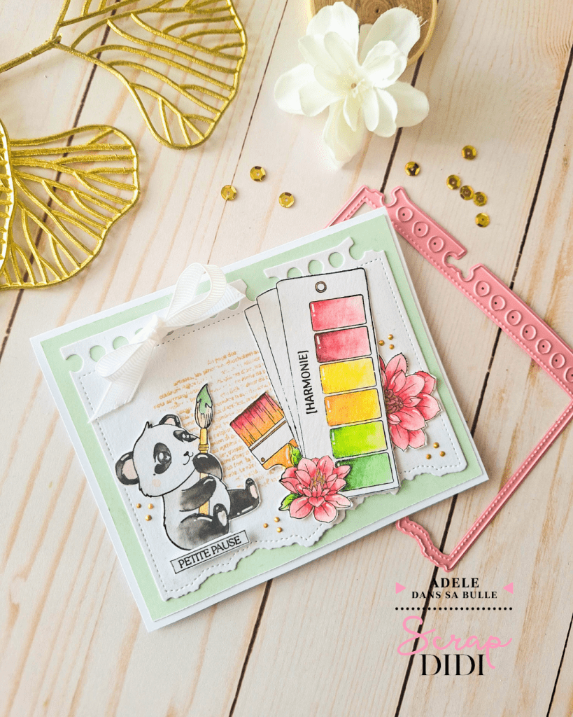 Carte Scrapbooking - Harmonie