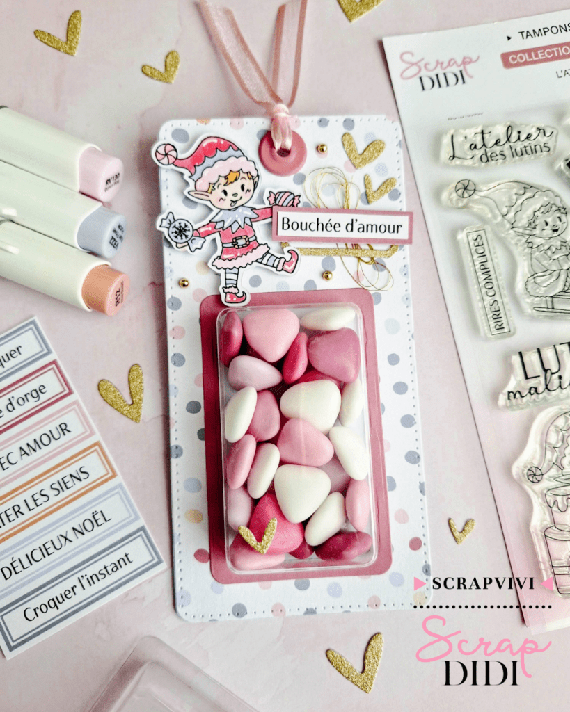 Carte shaker rectangle gourmand