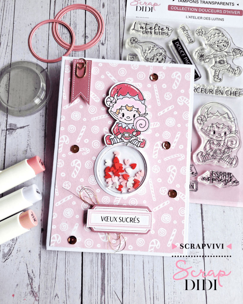 Carte de vœux Shaker : une création festive