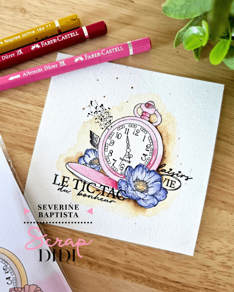 Montre à gousset fleurie