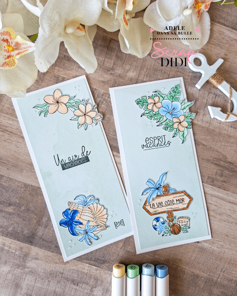 Duo de marque-pages estivaux