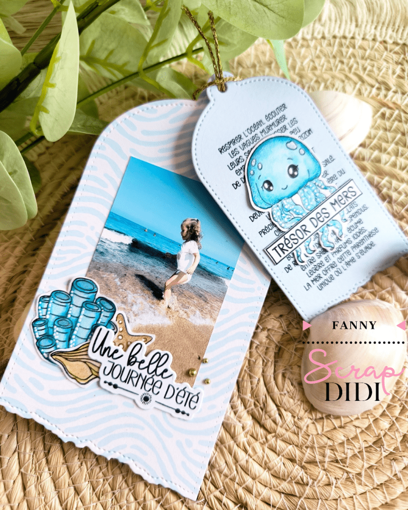 Duo de tags photo | Scrapbooking aquarelle