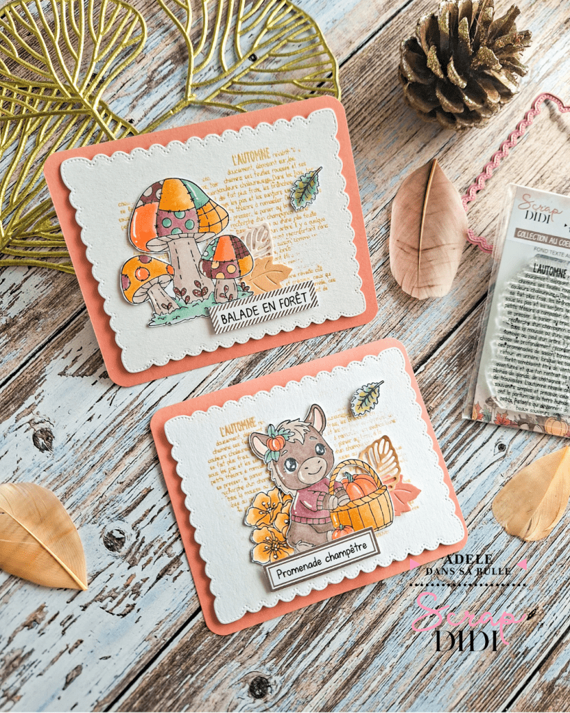Duo de timbres | Scrapbooking automne & embossage