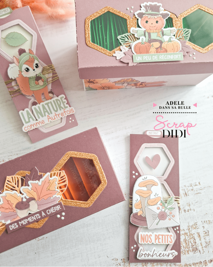 Tuto scrapbooking | Boîte à thé et pochette à messages