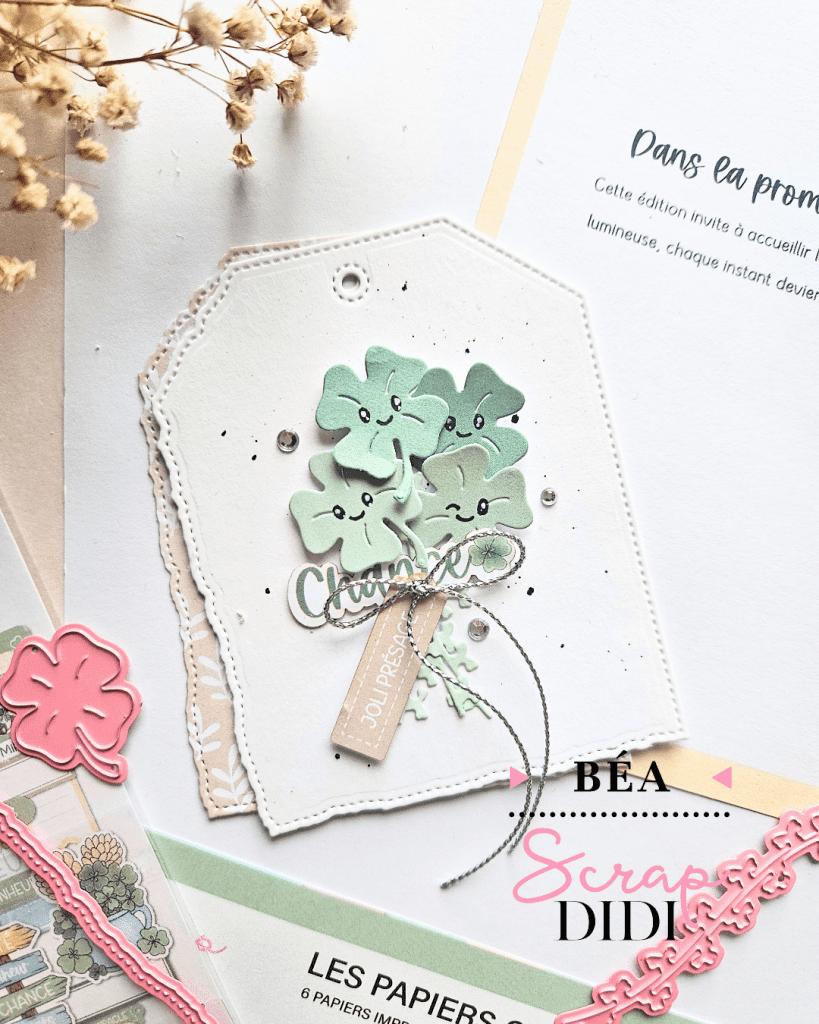 Étiquette porte-bonheur | Scrapbooking