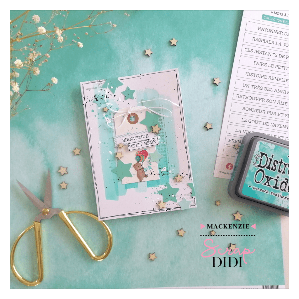 Carte : Bienvenue petit bébé