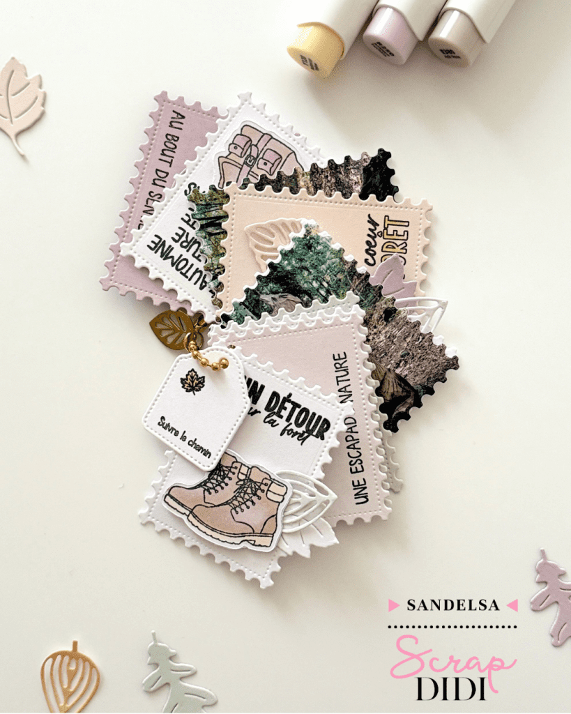 Mini-album scrapbooking forêt 