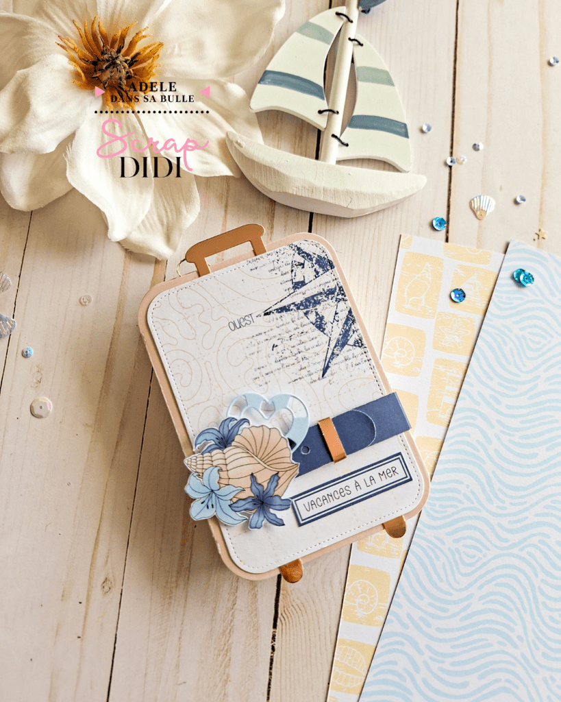 Mini album valise - Album scrapbooking