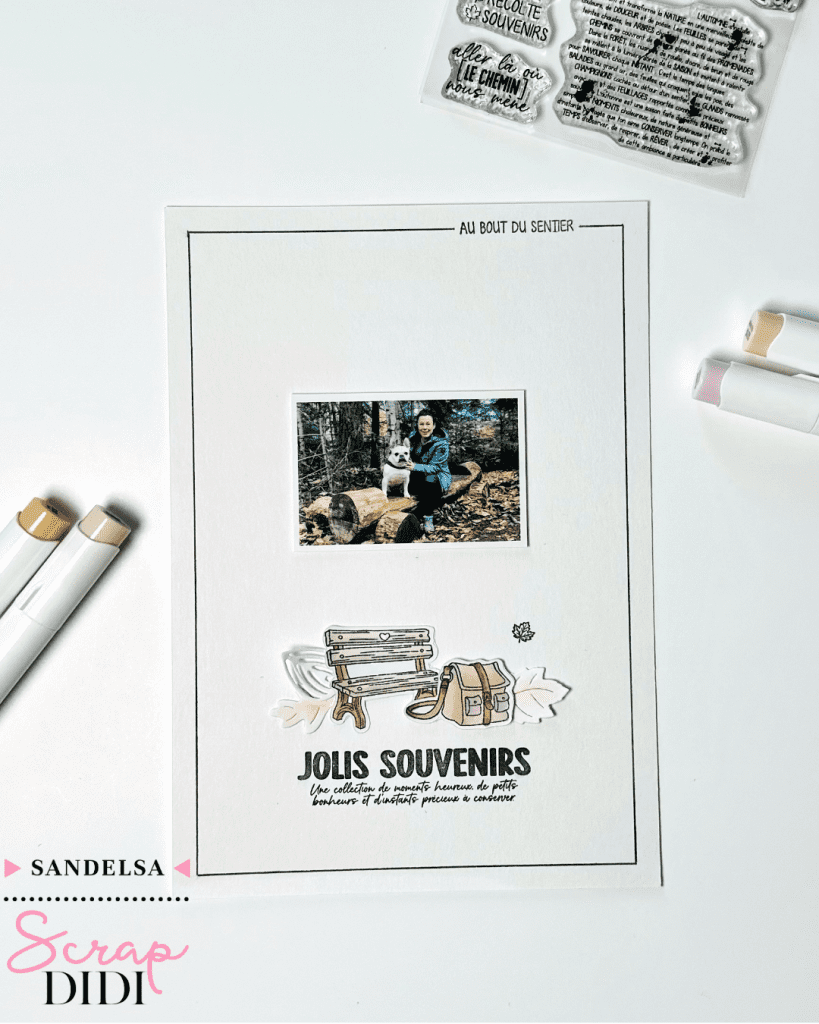 Page - Au bout du sentier | Scrapbooking automne