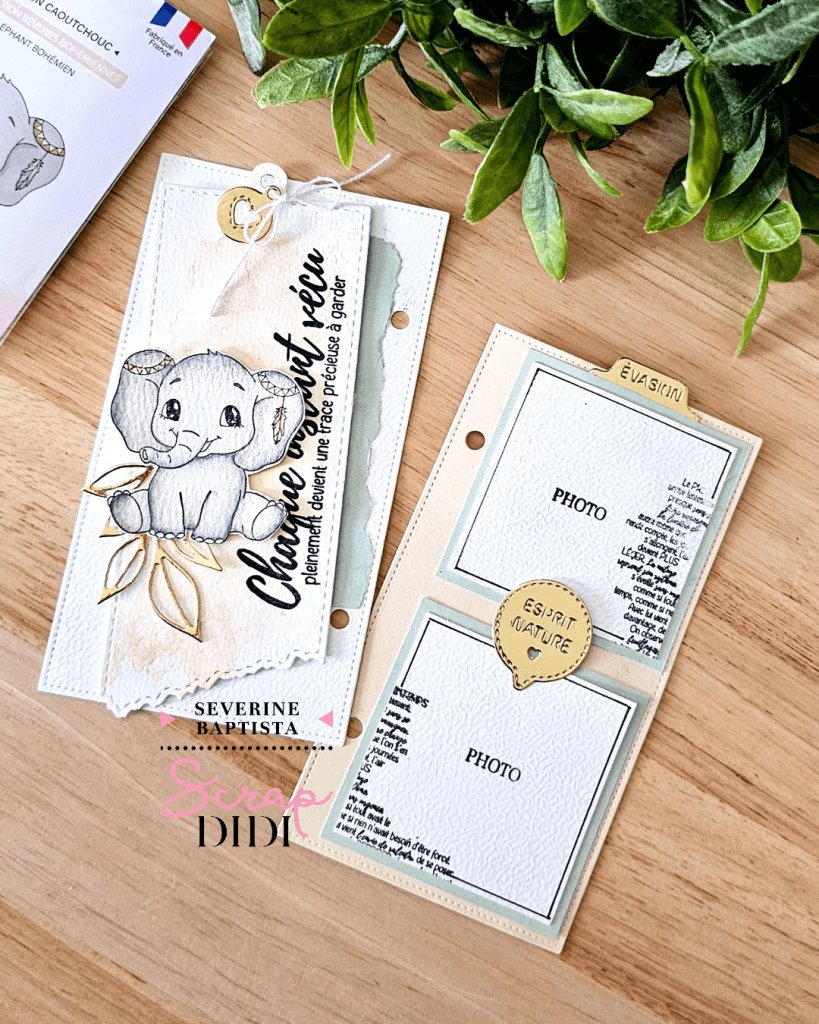 Page classeur éléphant