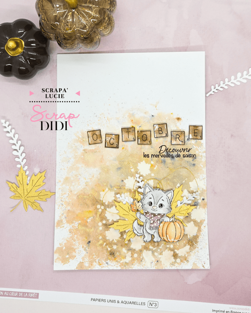 Page de planner - Octobre | Scrapbooking automne