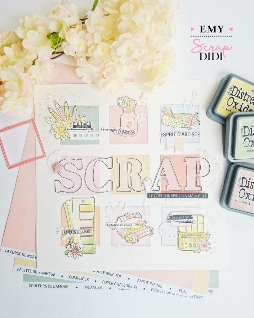 Page de scrapbooking 