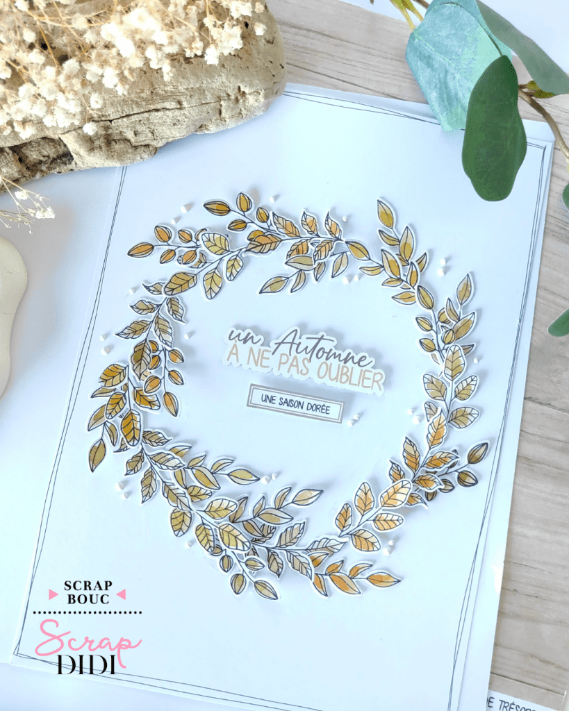 Page - Une saison dorée | Scrapbooking automne