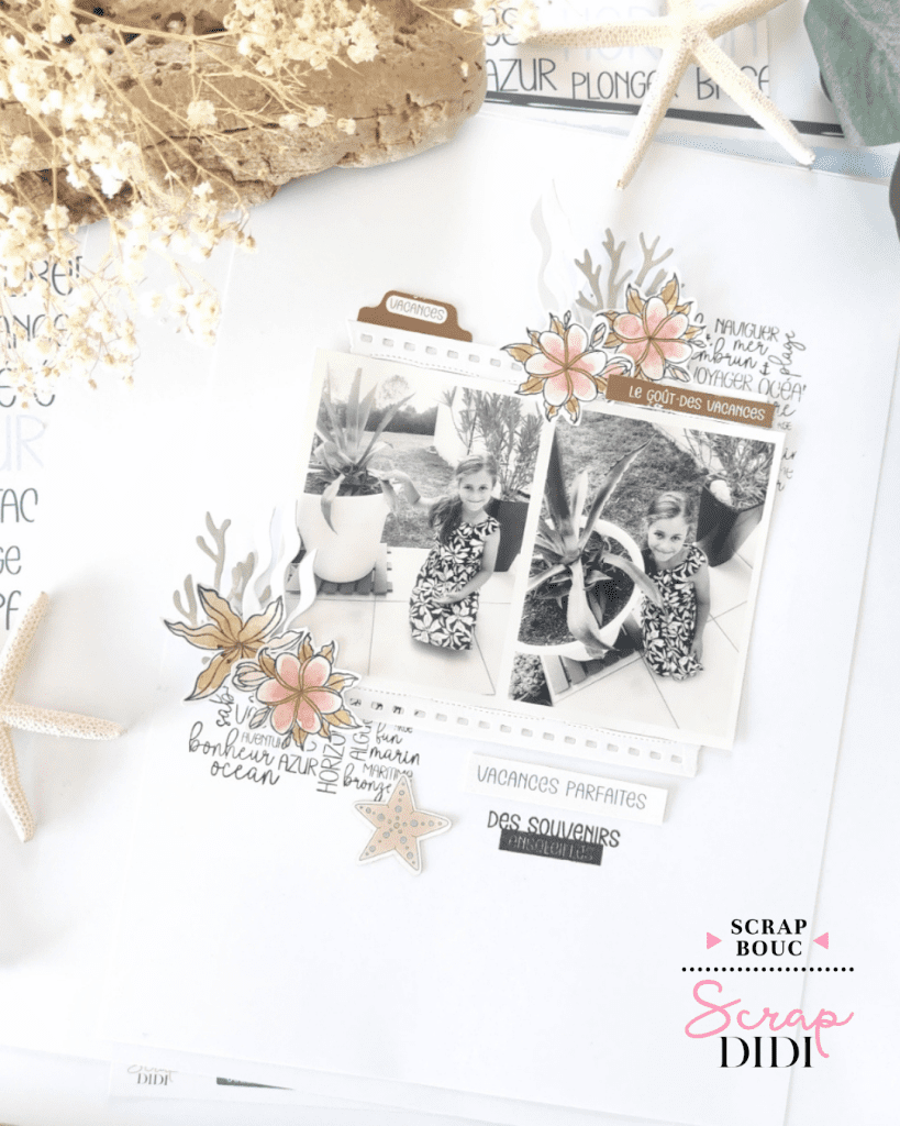 Page Vacances parfaites | Scrapbooking
