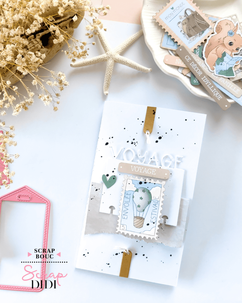 Carte pop-up « Voyage » avec la collection Carnet de bord