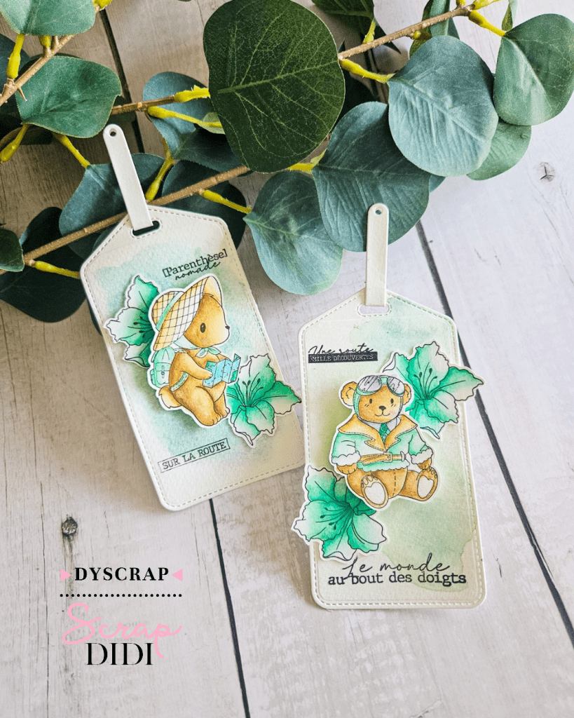 Étiquettes de voyage en scrapbooking
