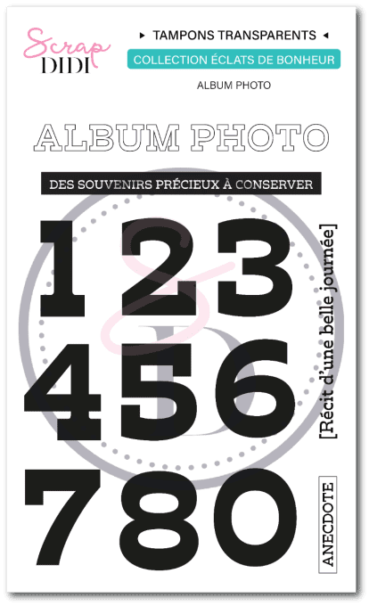 Planche de transparents A6 - ALBUM PHOTO - Éclats de bonheur