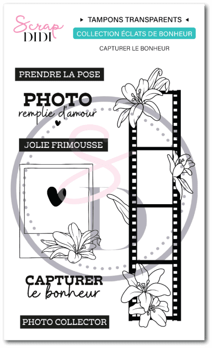 Planche de transparents A6 - CAPTURER LE BONHEUR - Éclats de bonheur