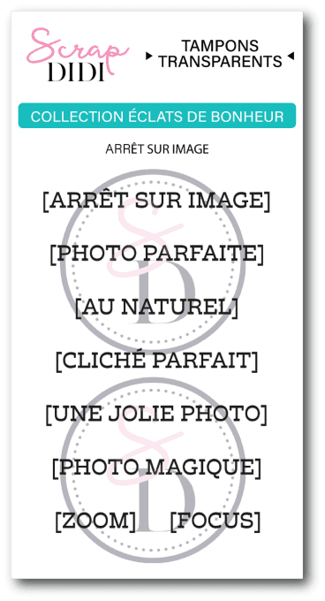 Planche de transparents A8 - ARRET SUR IMAGE - Éclats de bonheur