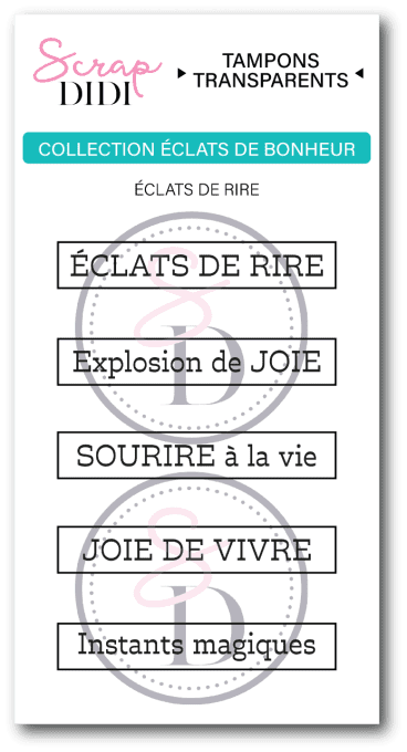 Planche de transparents A8 - ECLATS DE RIRE - Éclats de bonheur