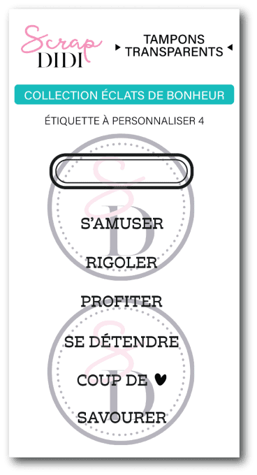 Planche de transparents A8 - ETIQUETTE A PERSONNALISER - Éclats de bonheur