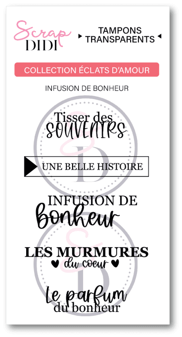Planche de clears A8 - Infusion de bonheur - Éclats d'amour  