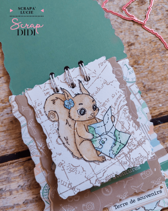 Tampon caoutchouc - ÉCUREUIL BAROUDEUR - Carnet de Bord