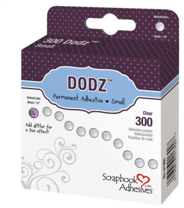 DODZ Points Adhésifs Moyens 5mm – 300 pcs colle transparente