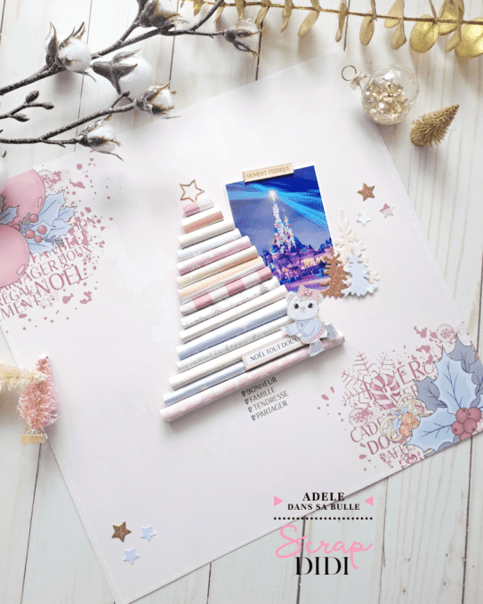 Lots de 36 embellissements en carton bois - Douceurs d'Hiver