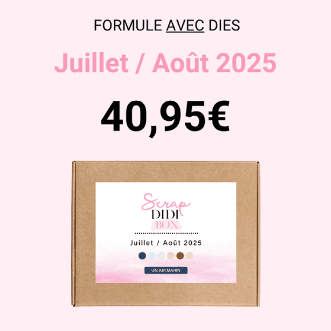 Scrap Didi BOX - Juillet / Août 2025 - AVEC dies