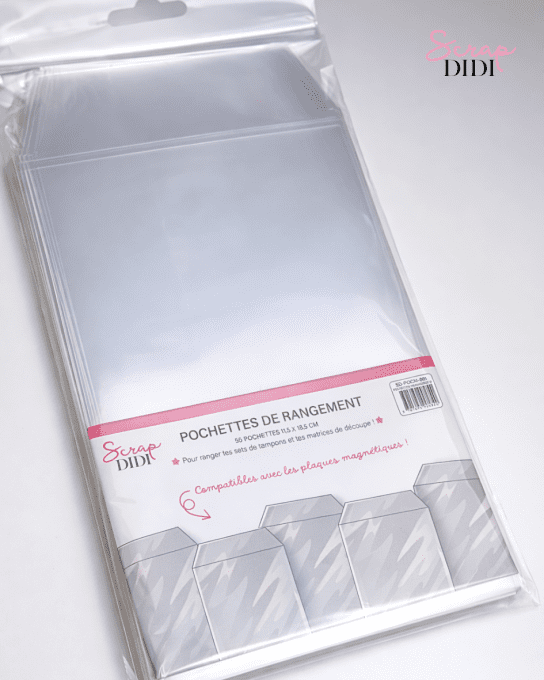 Petites pochettes transparentes pour classeur de rangement - Scrap Didi