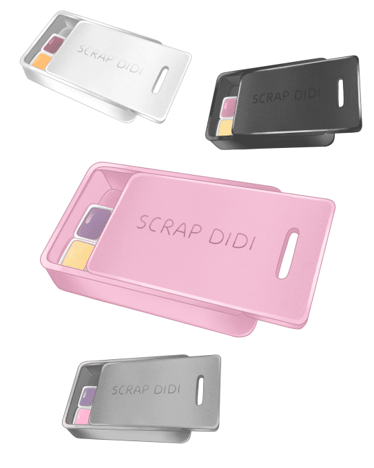 Boîte aquarelle 3D – Rangement pour 16 quarts de godets