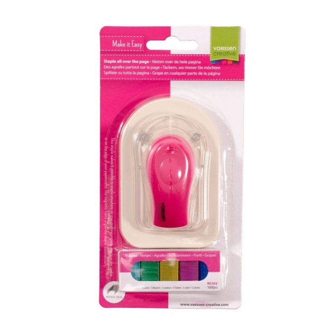 Agrafeuse magnétique + agrafes 1000 pièces