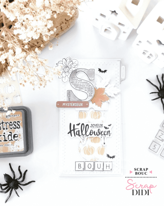 Tampon caoutchouc – JOYEUX HALLOWEEN – Doux Frissons