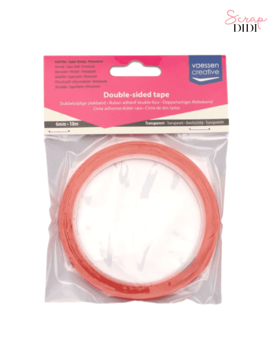 Ruban Adhésif Double Face Transparent 6mm x 10m – Collage invisible | Scrapbooking