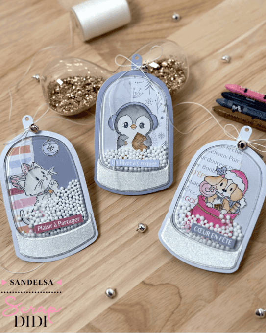 Tampon caoutchouc – Chat Curieux – Douceurs d’hiver