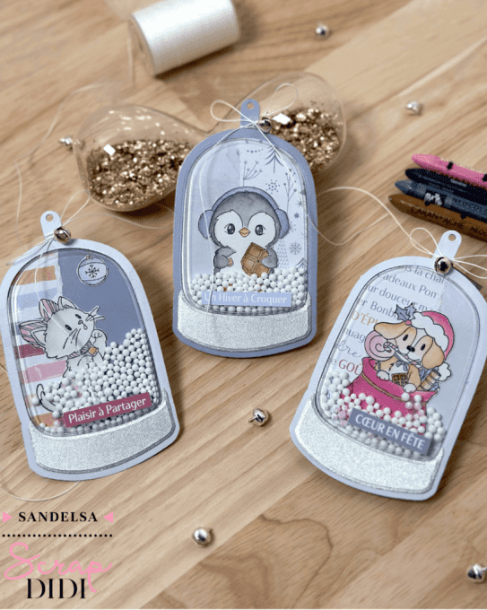 Kit découverte shaker boule à neige – coques + die assorti